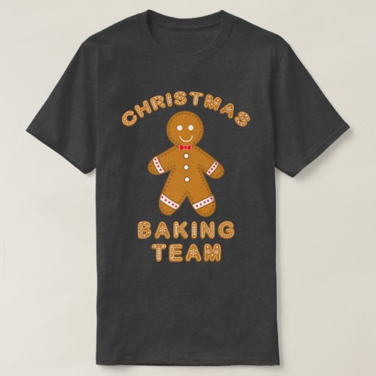 Christmas Baking Team Cookie Ginger Bread T-shirt (Design voorkant)