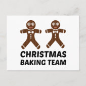 CHRISTMAS BAKING TEAM GINGERBREAD BRIEFKAART (Voorkant)