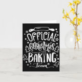Christmas Baking Team Xmas Woman Kid Gift  Kaart (Gele Bloem)