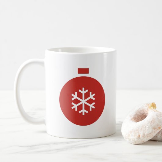 Christmas Ball Coffee Mok (Met donut)