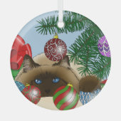 Christmas Ball Ornament Cat (Voorkant)
