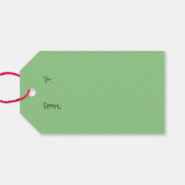 Christmas Ball Ornament Cat Cadeaulabel (Achterkant Horizontaal)