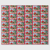 Christmas Ball Ornament Cat Cadeaupapier (Vlak)