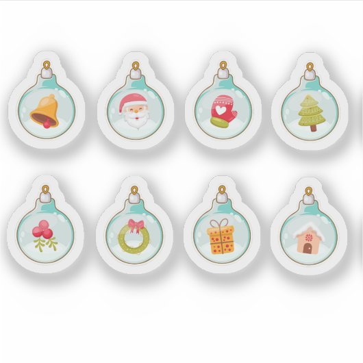 Christmas ball ornaments sticker collection (Voorkant)