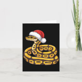 Christmas Ball Python Ugly Xmas Sweater Snake Love Kaart (Voorkant)