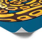 Christmas Ball Python Ugly Xmas Sweater Snake Love Poster (Hoek)