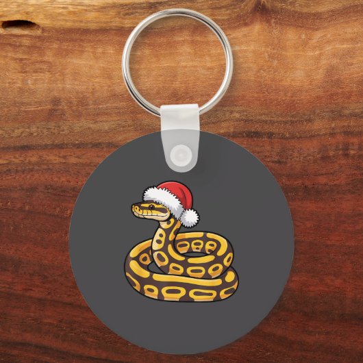 Christmas Ball Python Ugly Xmas Sweater Snake Love Sleutelhanger (Voorkant)
