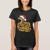 Christmas Ball Python Ugly Xmas Sweater Snake Love T-shirt (Voorkant)