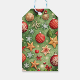 CHRISTMAS BALLS STARS SNOWFLAKES CADEAULABEL