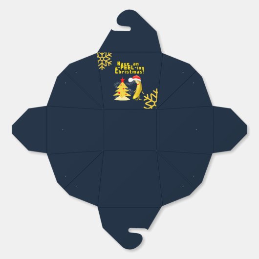 Christmas banana bedankdoosjes (Ongevouwen)