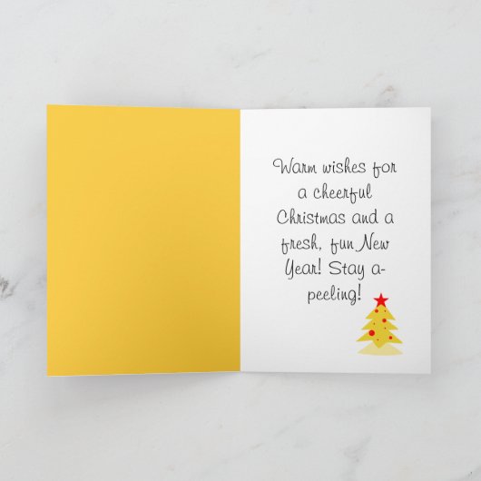 Christmas banana kaart (Binnen)