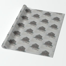 Christmas Barn Gift Wrap Cadeaupapier