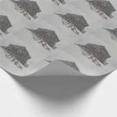 Christmas Barn Gift Wrap Cadeaupapier (Hoek)