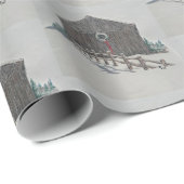 Christmas Barn Gift Wrap Cadeaupapier (Rol Hoek)