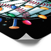 Christmas Baseball Boy Youth Kid Men Santa Hat Xma Poster (Hoek)