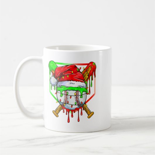 Christmas Baseball Drip For Boys Ice Cream Drip Ba Koffiemok (Links)