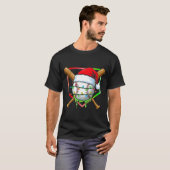 Christmas Baseball Drip Ice Cream Drip Baseball Lo T-shirt (Voorkant volledig)
