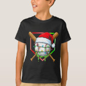 Christmas Baseball Drip Ice Cream Drip Baseball Lo T-shirt (Voorkant)