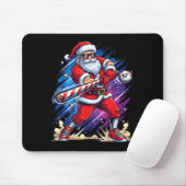Christmas Baseball Funny Santa Game Day Xmas Boys Muismat (Met muis)