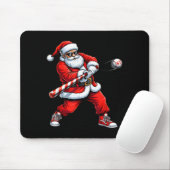 Christmas Baseball Player Santa Funny Xmas Boys Me Muismat (Met muis)