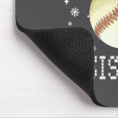 Christmas Baseball Sister Xmas Santa Hat Kids Boys Muismat (Hoek)