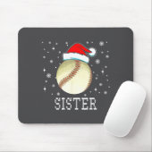 Christmas Baseball Sister Xmas Santa Hat Kids Boys Muismat (Met muis)