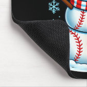 Christmas Baseball Snowman Xmas Pajamas Women Men  Muismat (Hoek)