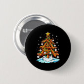 Christmas Baseball Tree Lights Xmas Ronde Button 5,7 Cm (Voorkant /achterkant)