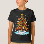 Christmas Baseball Tree Lights Xmas  T-shirt (Voorkant)
