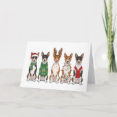 Christmas Basenjis  Kaart (Voorkant)