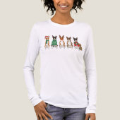 Christmas Basenjis  Tri-Blend Shirt (Voorkant volledig)