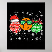 Christmas Basket Santa Cute Xmas Srts Men Boys Kid Poster (Voorkant)