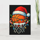 Christmas Basketball Ice Cream Drip For Boys Kids  Kaart (Voorkant)
