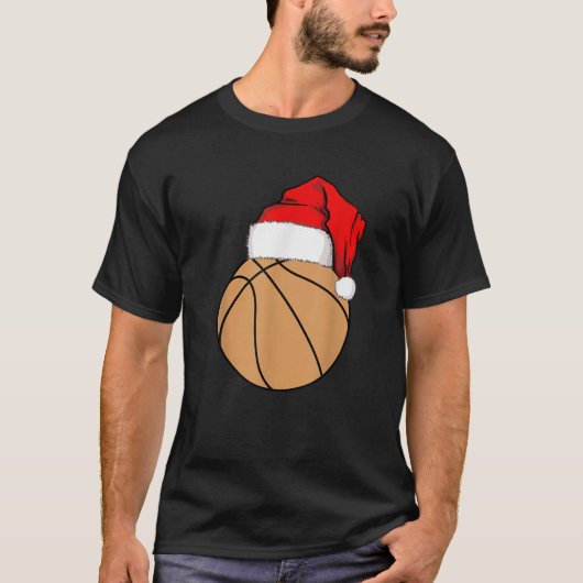 Christmas Basketball Santa  T-shirt (Voorkant)