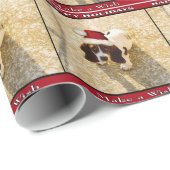 CHRISTMAS BASSET 2 CADEAUPAPIER (Rol Hoek)