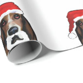 CHRISTMAS BASSET HOUND CADEAUPAPIER (Rol Hoek)