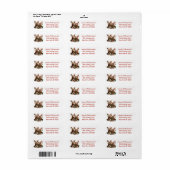 Christmas Basset Hound Dogs Etiket (Full Sheet)