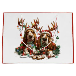 Christmas Basset Hound Dogs Groot Cadeauzakje