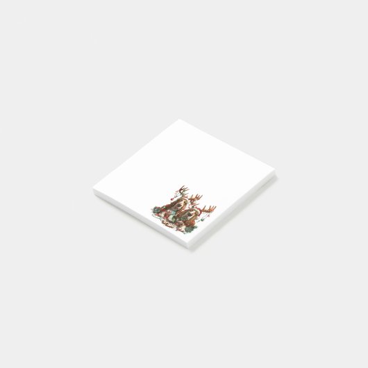 Christmas Basset Hound Dogs Post-it® Notes (Schuin)