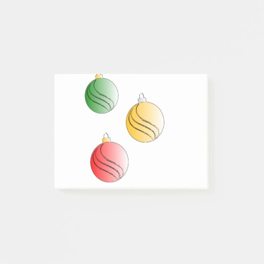 Christmas Baubals Post-it® Notes (Voorkant)