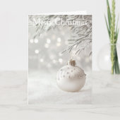 Christmas Bauble Feestdagen Kaart (Voorkant)