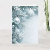 Christmas Bauble Feestdagen Kaart (Voorkant)