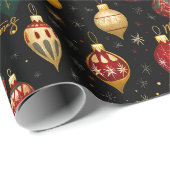 Christmas Bauble Ornament Bright Cadeaupapier (Rol Hoek)