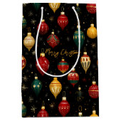 Christmas Bauble Ornament Bright Medium Cadeauzakje (Voorkant)