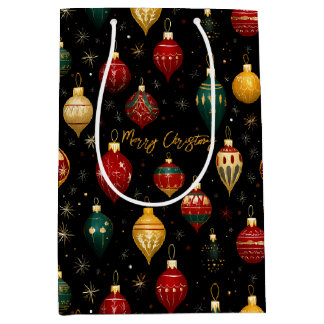 Christmas Bauble Ornament Bright Medium Cadeauzakje