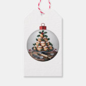 Christmas Bauble Profiteroles Baker Cadeaulabel (Voorkant)