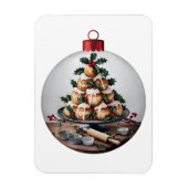 Christmas Bauble Profiteroles Baker Magneet (Verticaal)