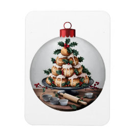 Christmas Bauble Profiteroles Baker Magneet