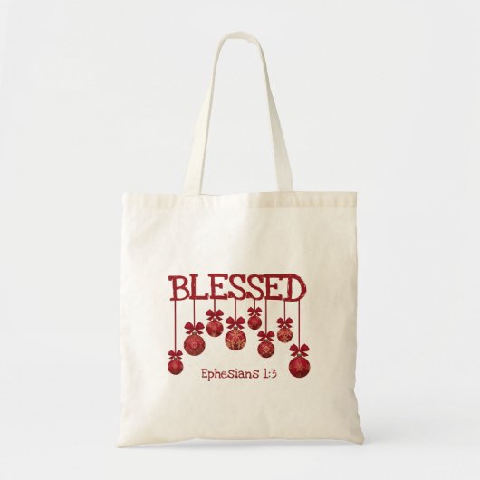 CHRISTMAS BAUBLES | Christelijk zonder been Tote Bag (Voorkant)