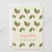 Christmas Baubles Customize Party Invitation Kaart (Achterkant)